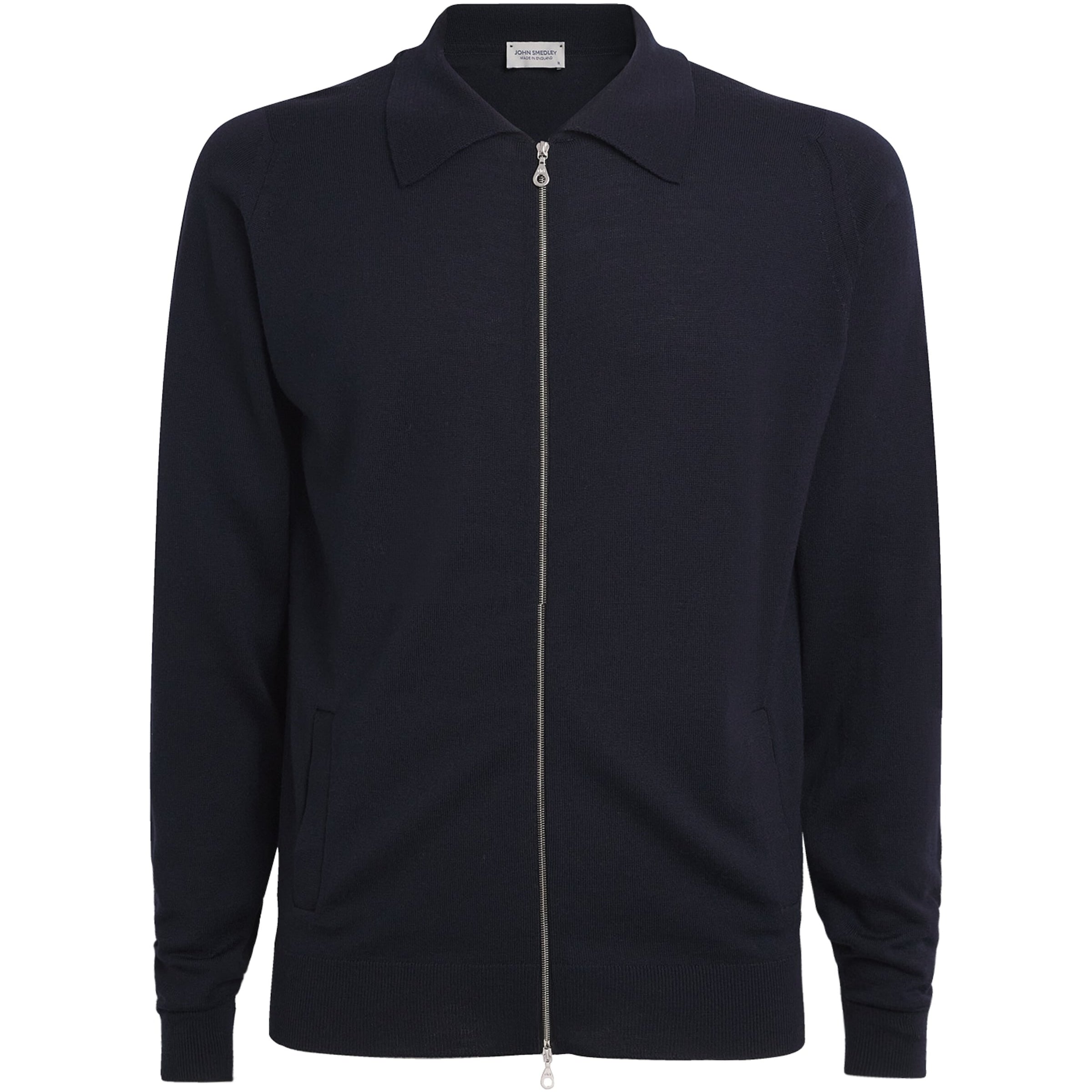 Navy Merino Wool Hybrid Overshirt