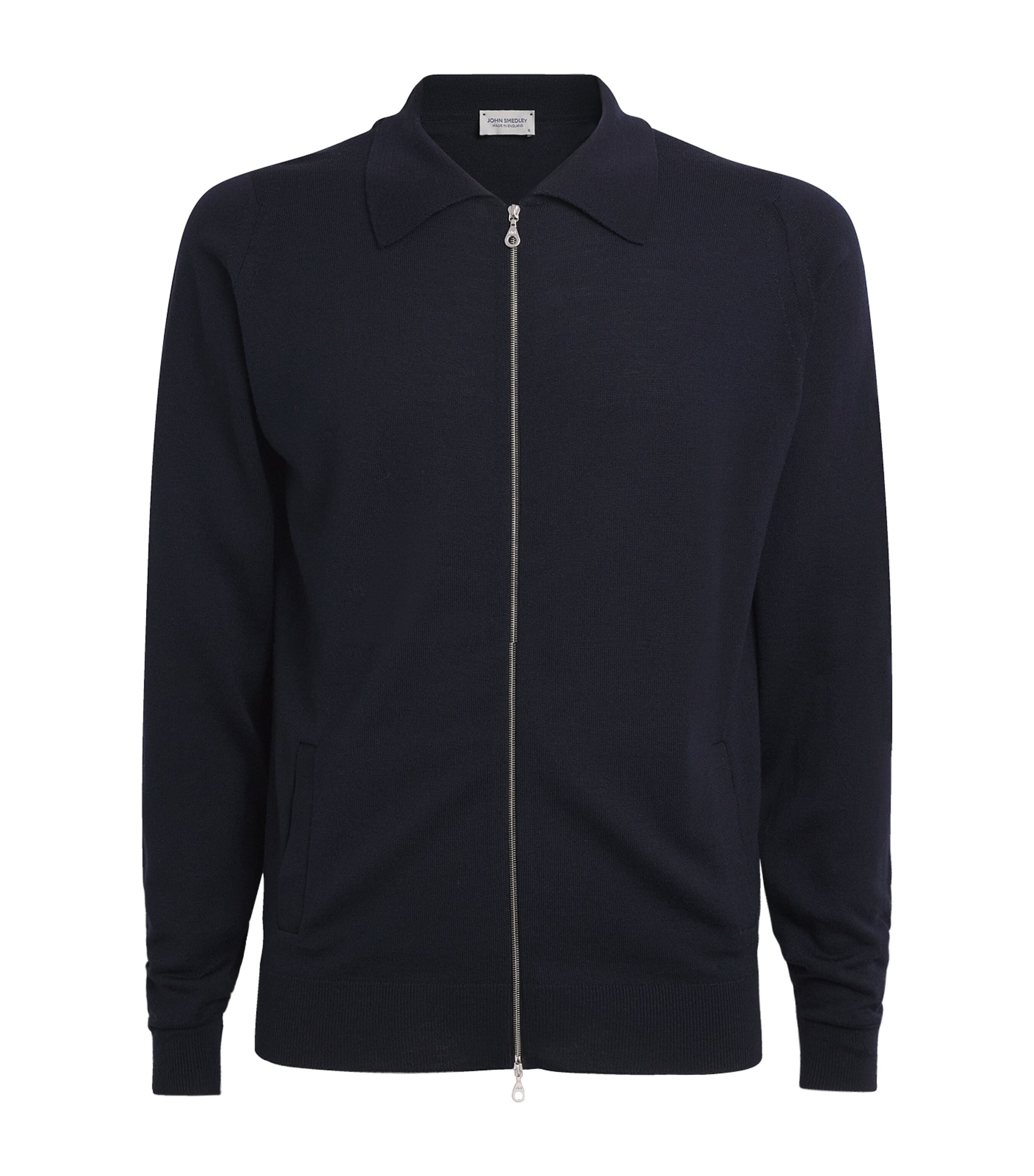Navy Merino Wool Hybrid Overshirt