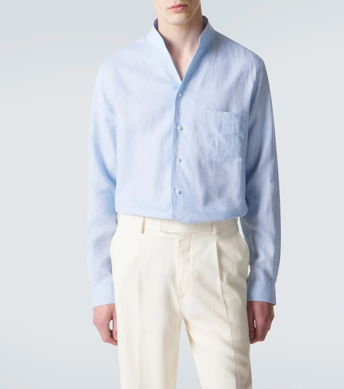 Zegna - Linen chambray shirt