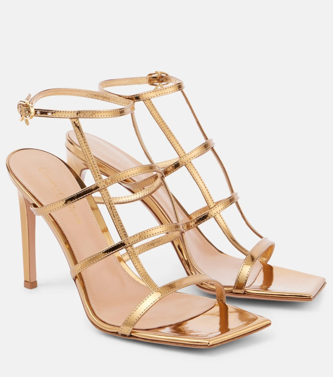 Gianvito Rossi - Mondry metallic leather sandals