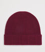 Claudie Pierlot Red Cashmere Embroidered Beanie