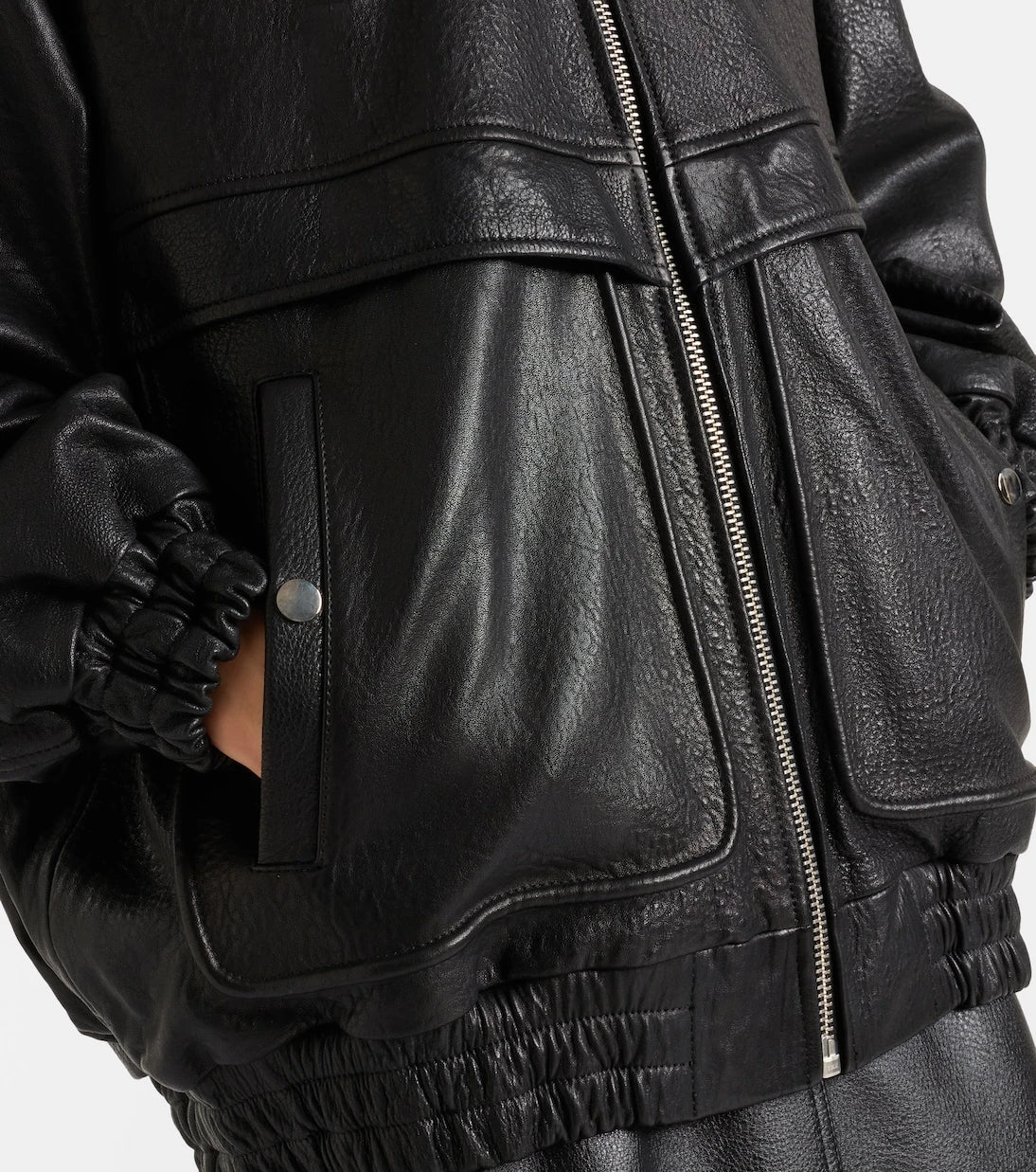 Nour Hammour - Beck leather bomber jacket