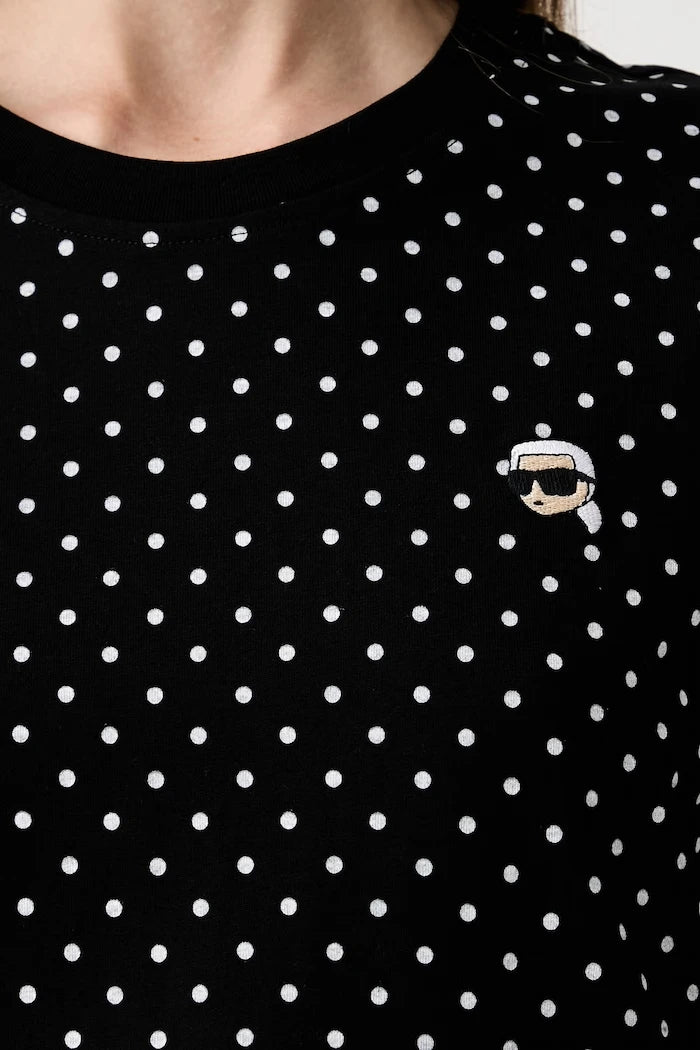 Karl Lagerfeld kadın pamuk tişört IKON