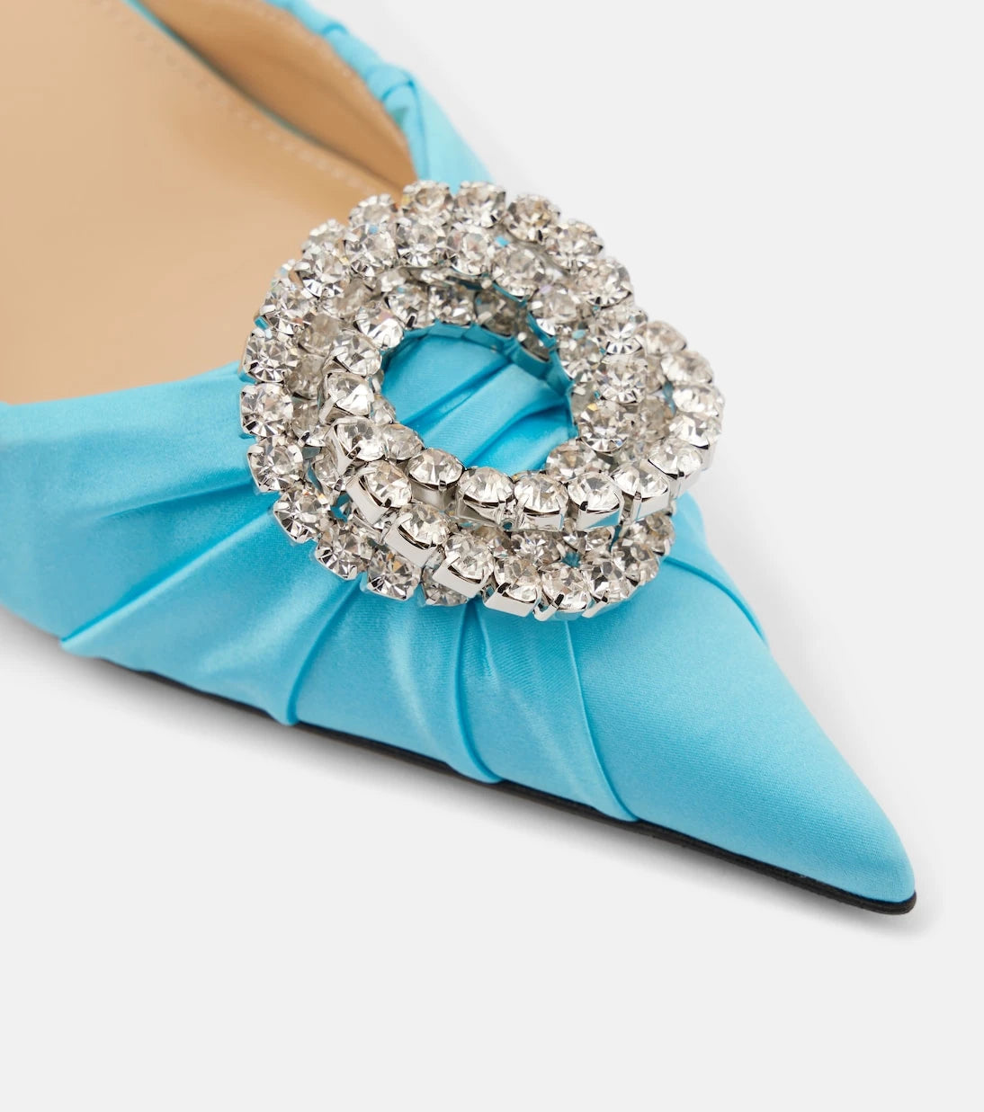 Mach & Mach - Galaxy 65 satin slingback pumps