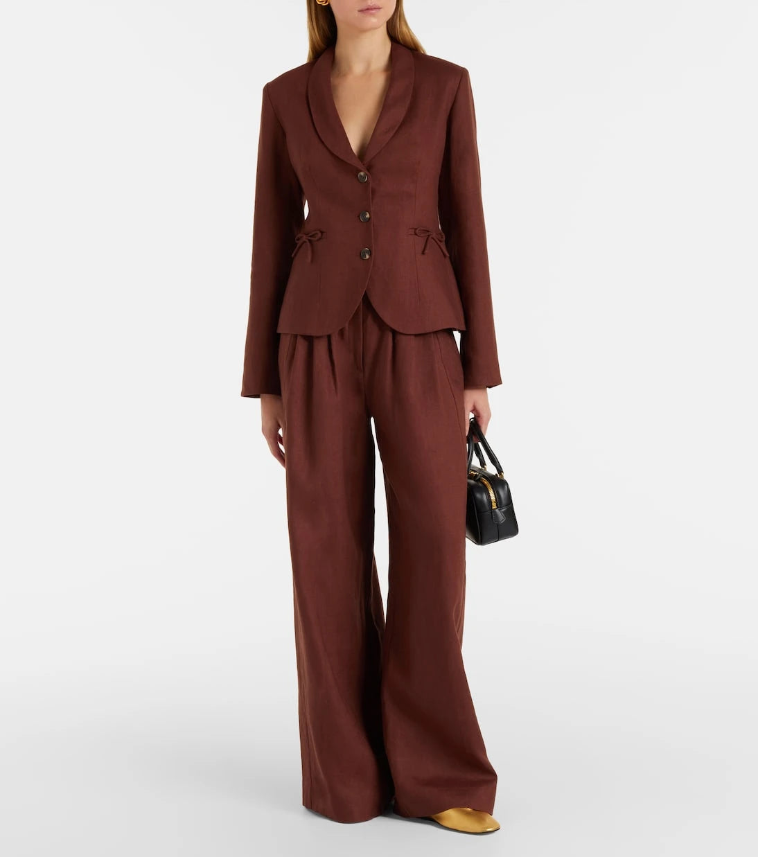 Posse - Parker high-rise linen wide-leg pants