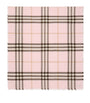 Burberry Pink Wool Check Scarf