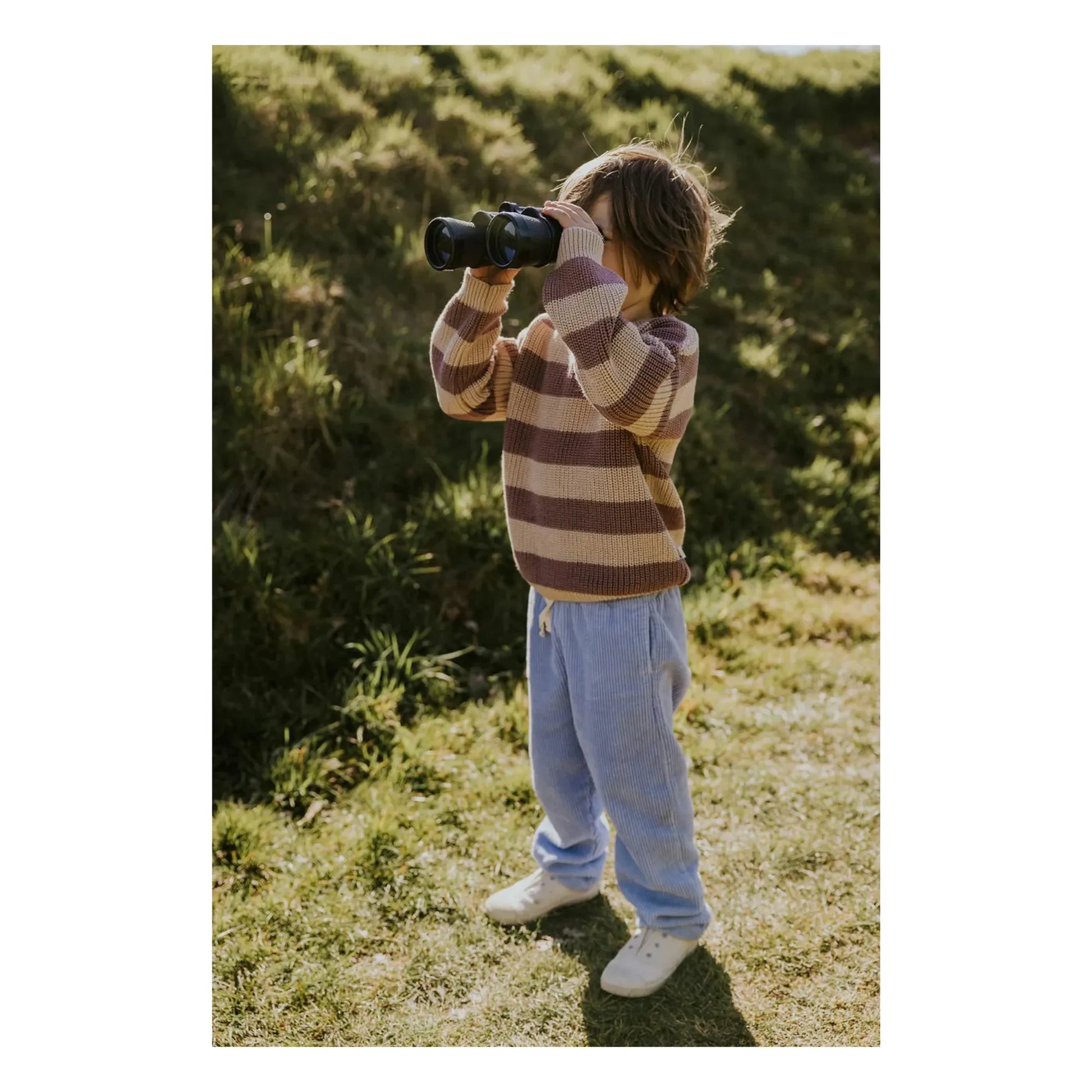 Yuki - Organic corduroy pants | Light blue