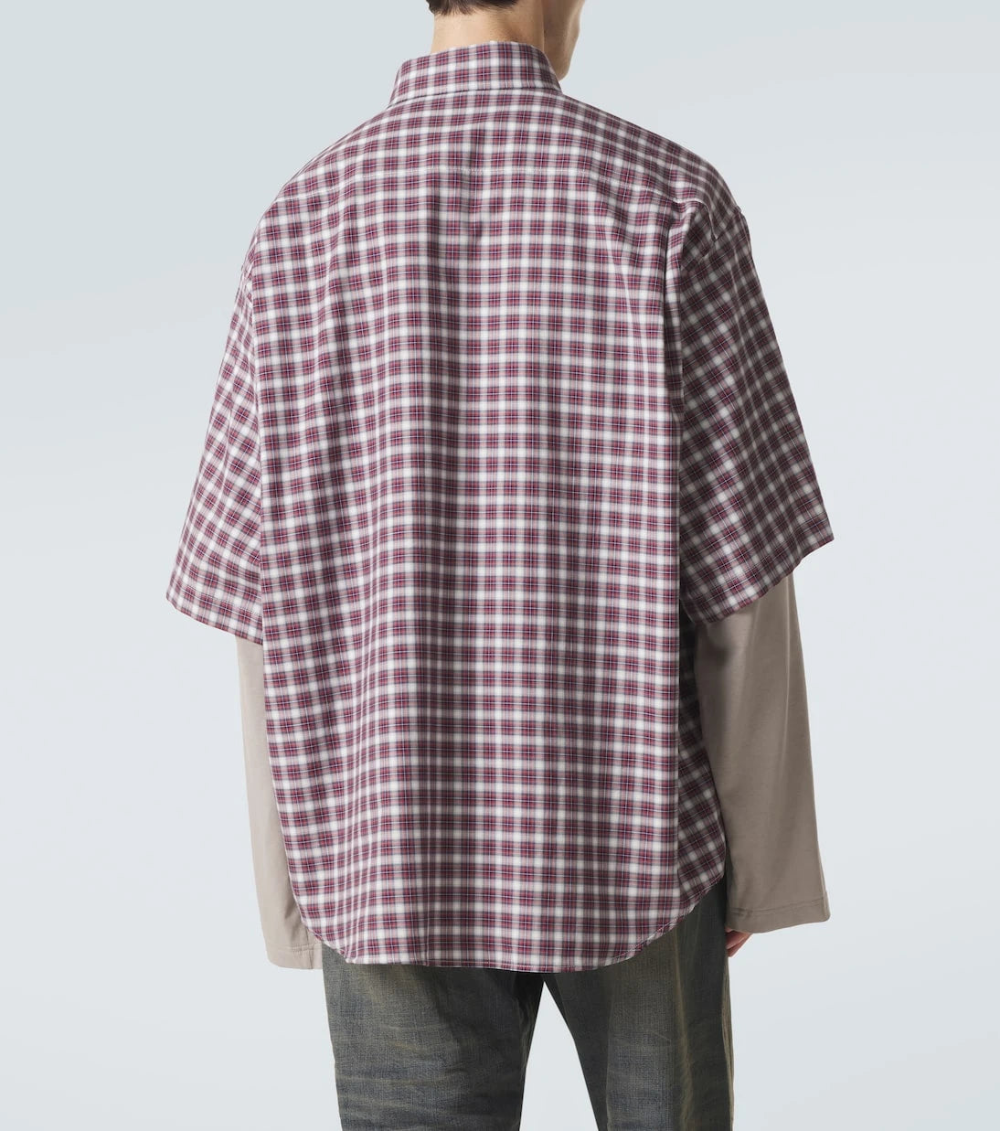 Balenciaga - Layered checked cotton shirt