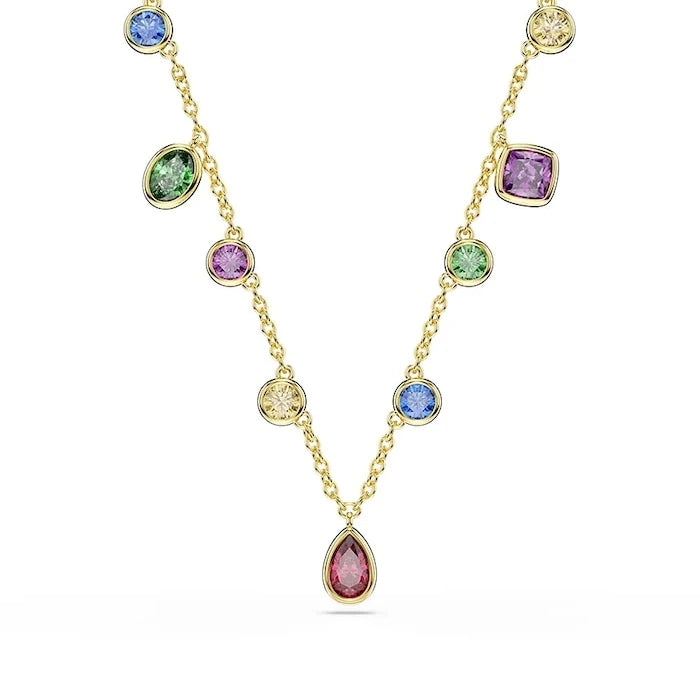 Swarovski kadın altın kaplama zirkon kolye IMBER