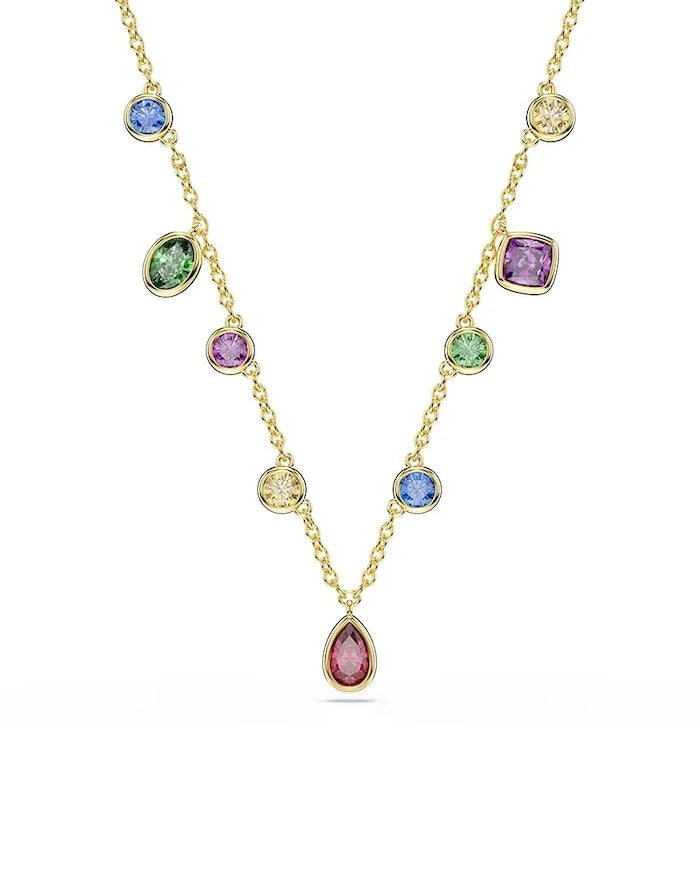 Swarovski kadın altın kaplama zirkon kolye IMBER