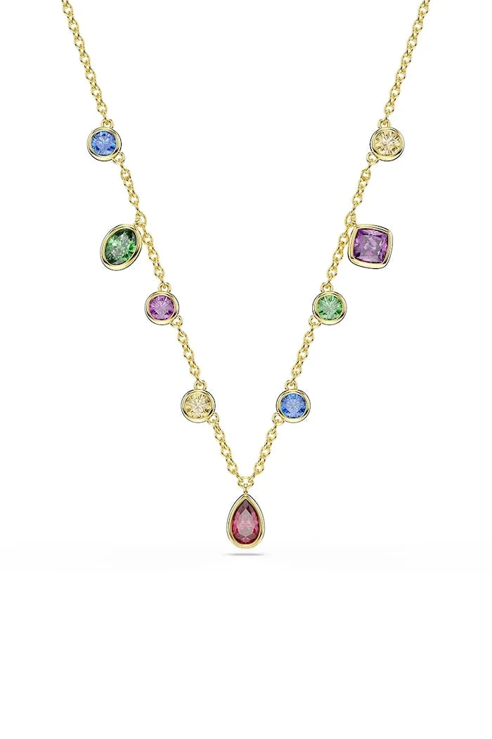 Swarovski kadın altın kaplama zirkon kolye IMBER