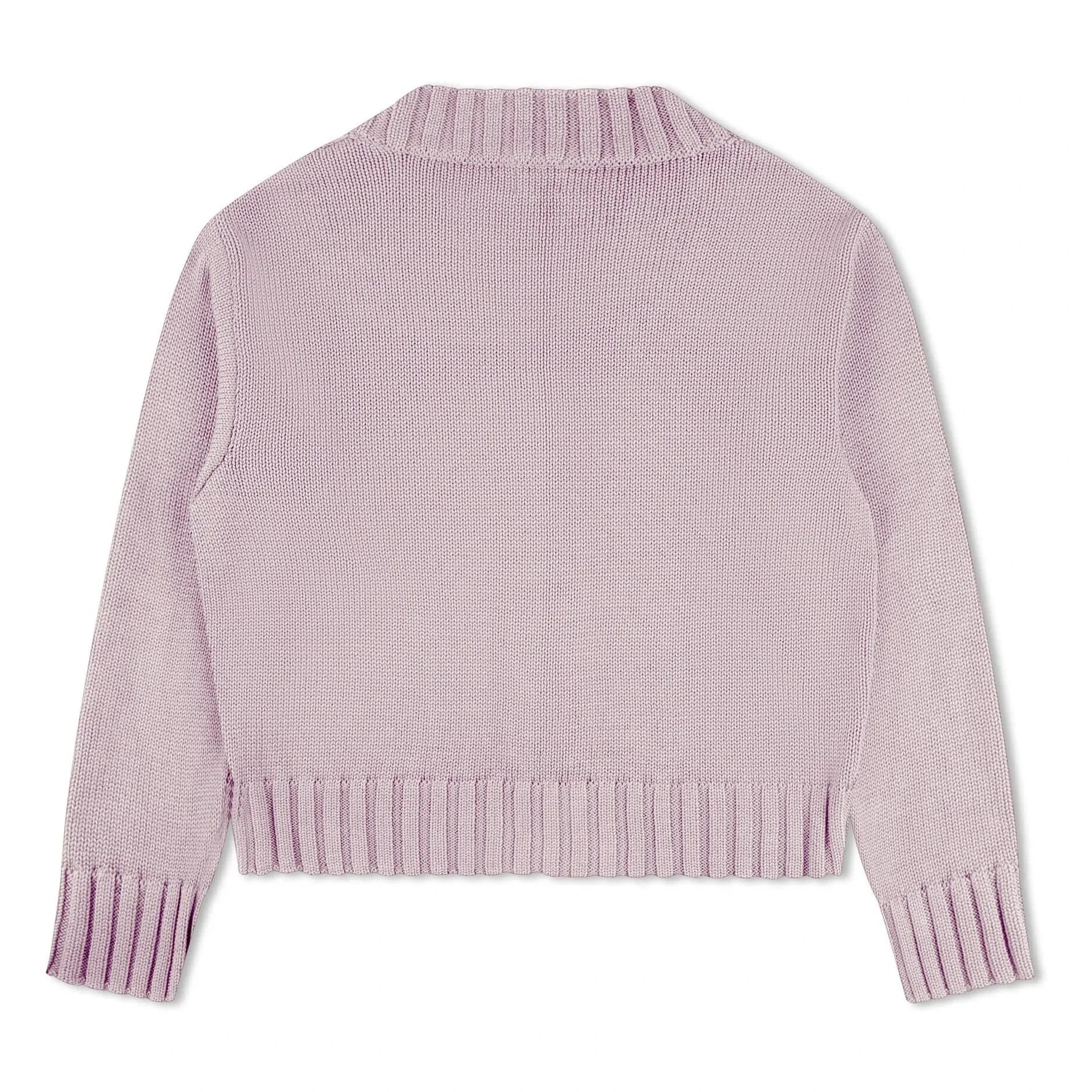 Matona - Organic cotton cardigan | Lavender
