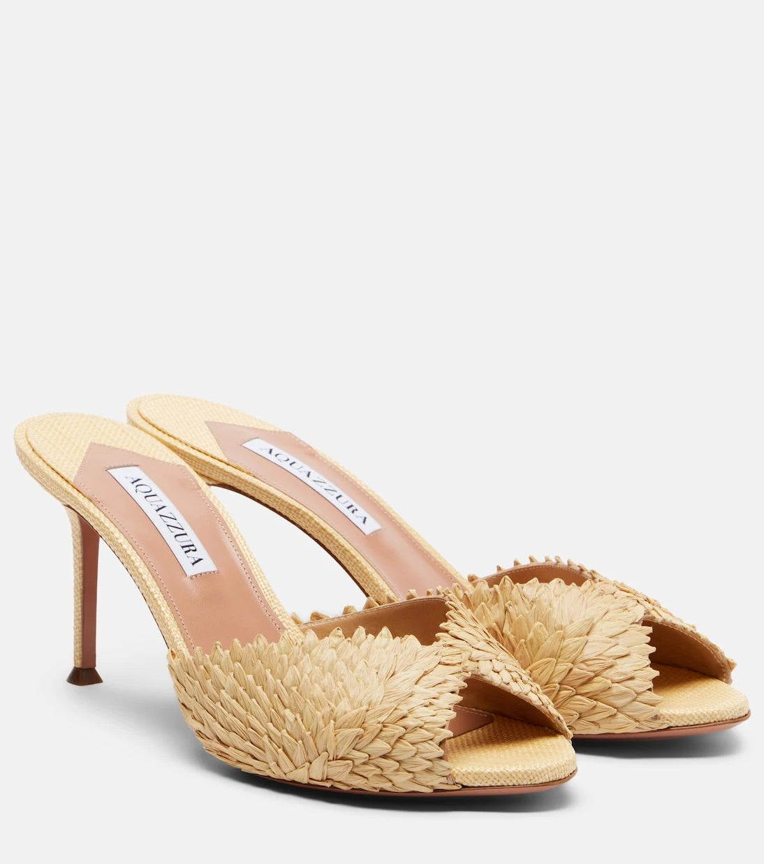 Aquazzura - Rio Flirt raffia mules