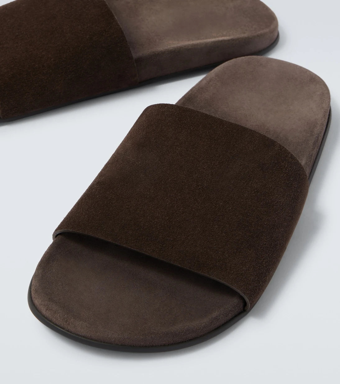 The Row - Hugh suede slides