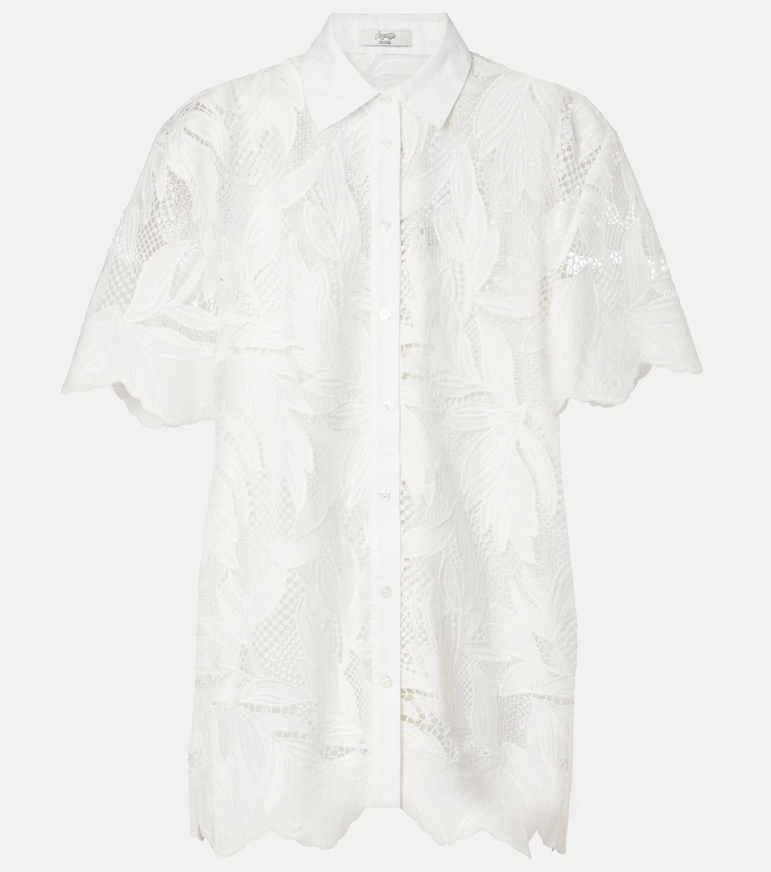 Erdem - Embroidered mesh shirt