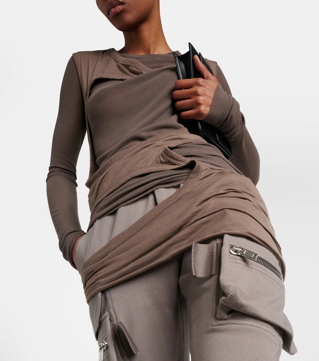 Rick Owens - DRKSHDW توب قطني بفتحات