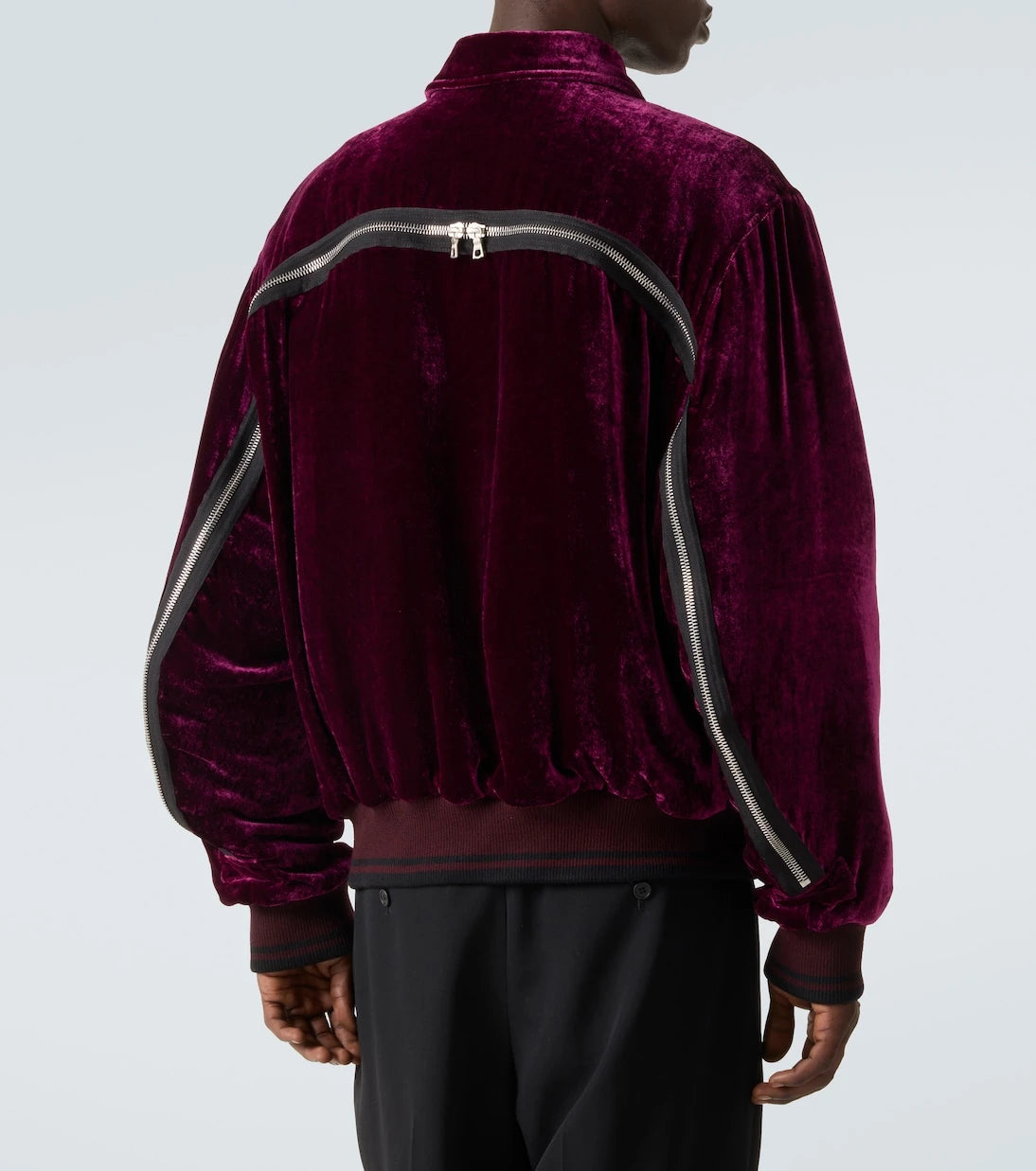 Dries Van Noten - Velvet bomber jacket