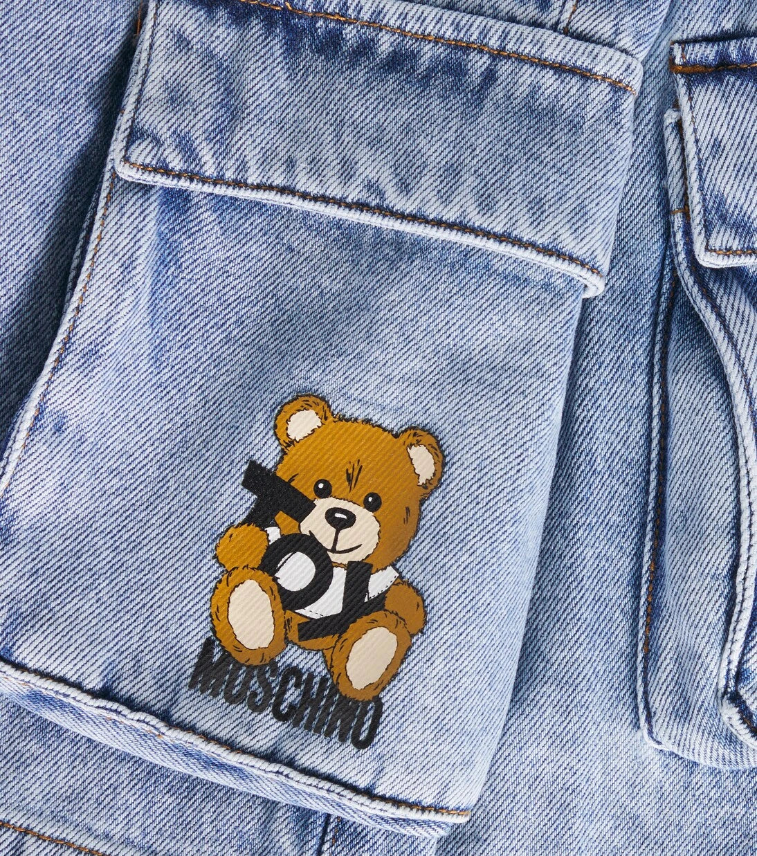Moschino Kids - شورت دنيم