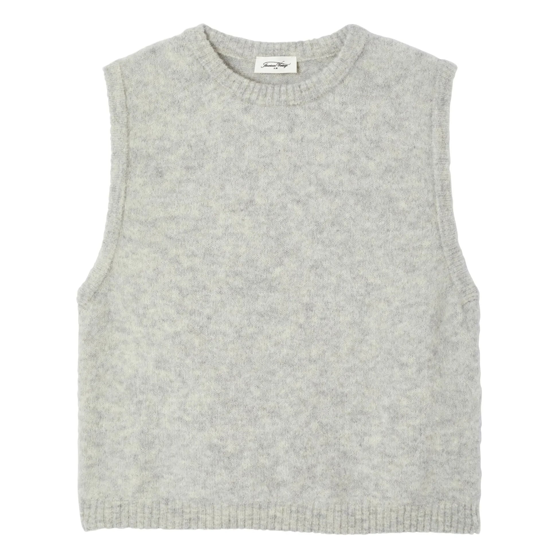 American Vintage - Vitow Wool Sleeveless Sweater | Light grey