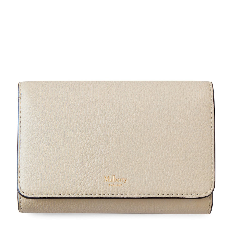 Mulberry White Leather Medium Continental Wallet