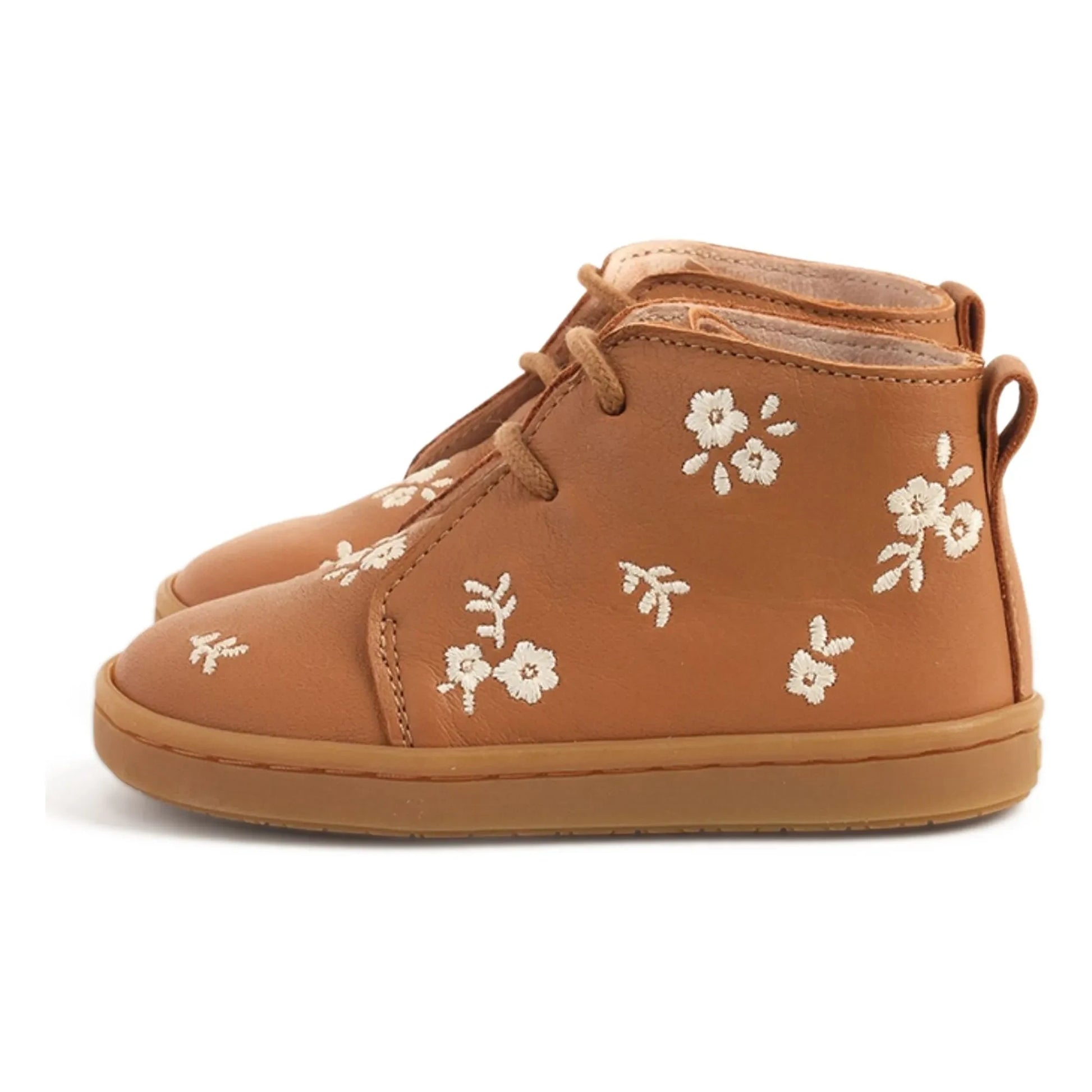 Lazare - Raoul Fleurs Lace-up Sneakers | Camel