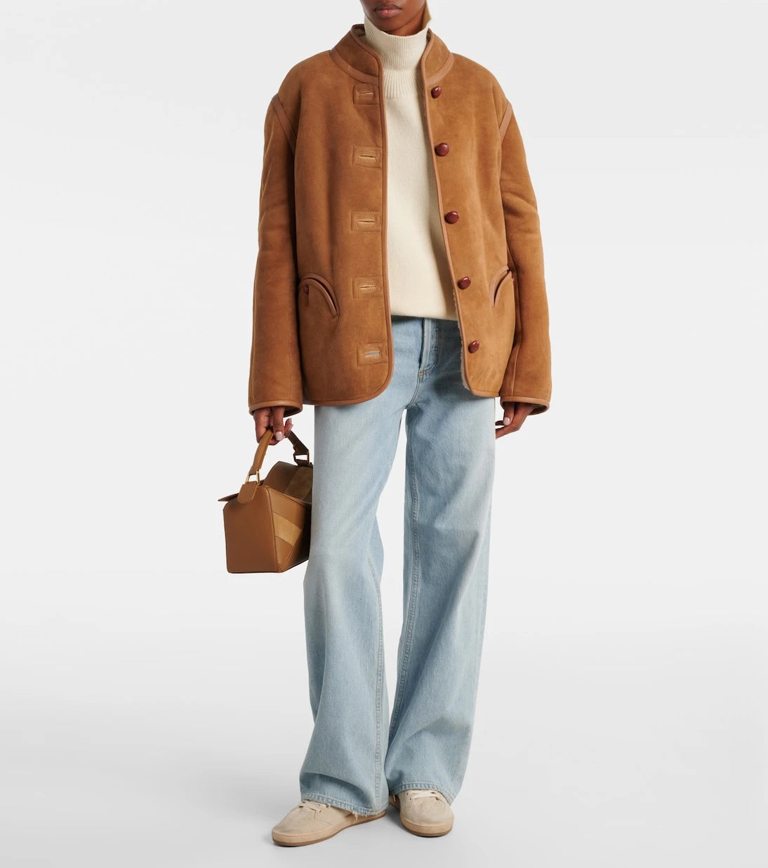 Golden Goose - Ball Star shearling-lined suede sneakers