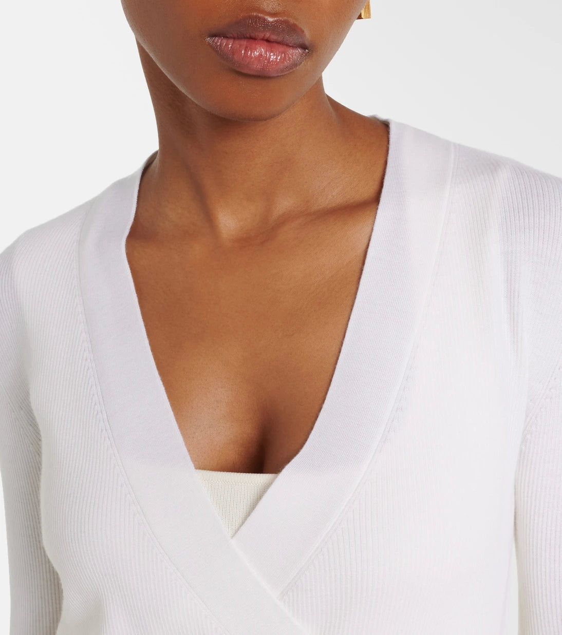 Jardin des Orangers - Virgin wool wrap cardigan