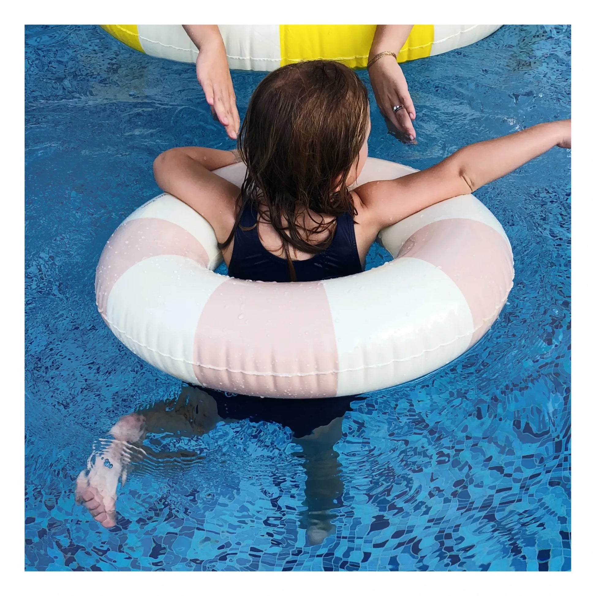 Petites Pommes - Olivia Inflatable Ring | Dusty Pink
