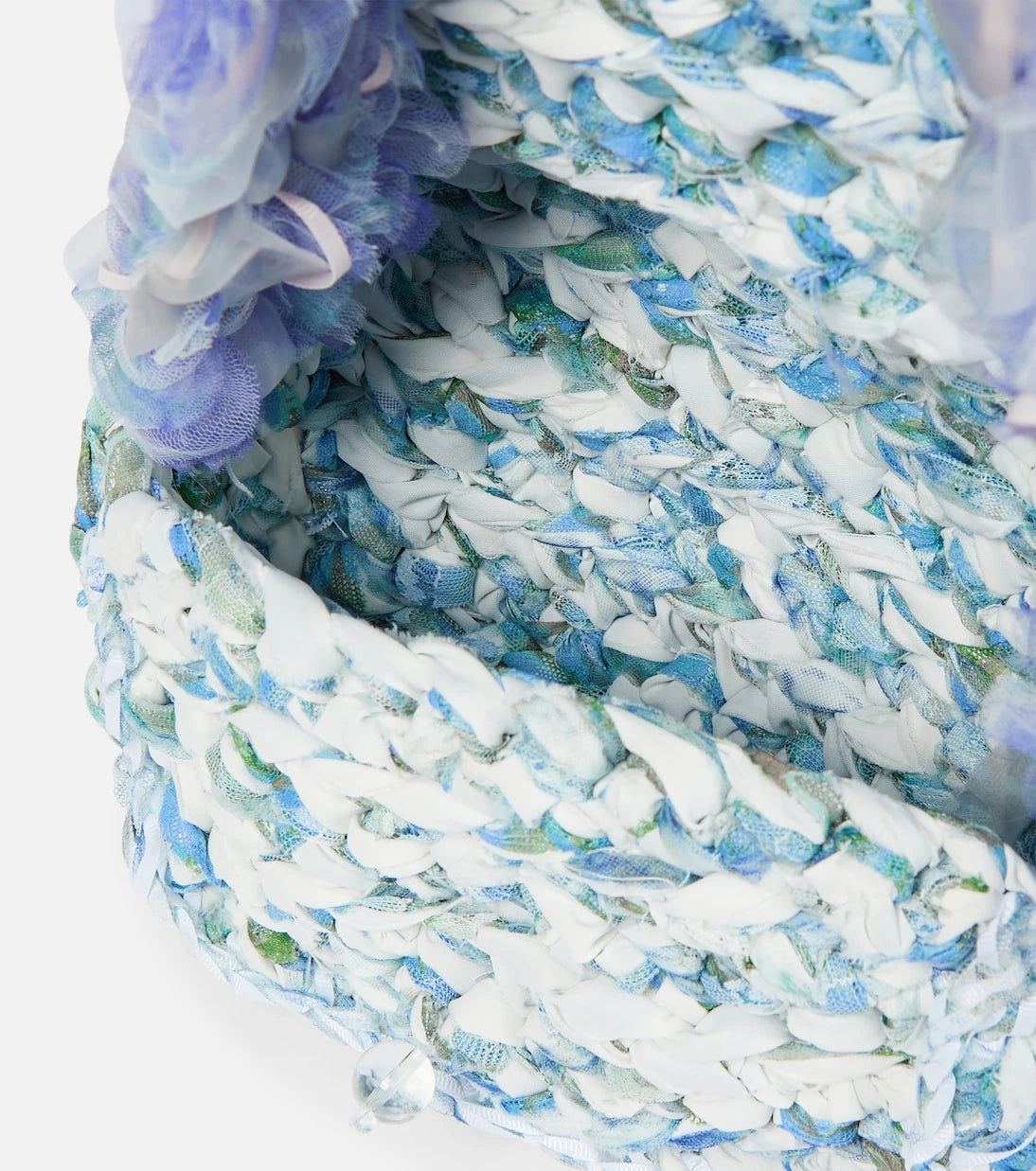 سوزان فانغ - حقيبة كتف صغيرة من الدانتيل الكروشيه