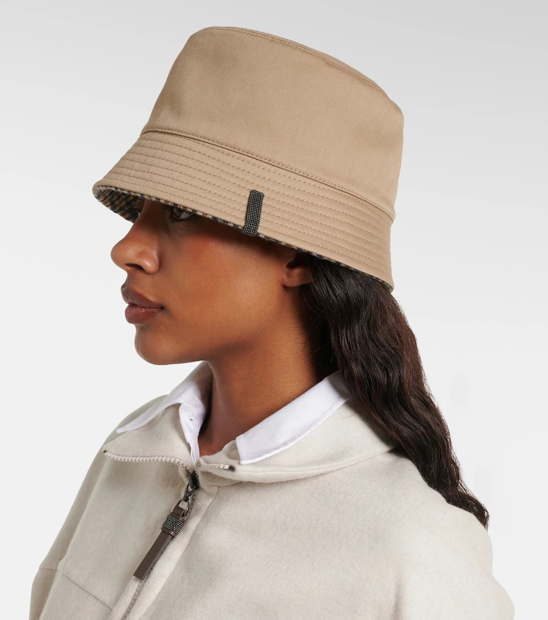 Brunello Cucinelli - Monili cotton and linen bucket hat