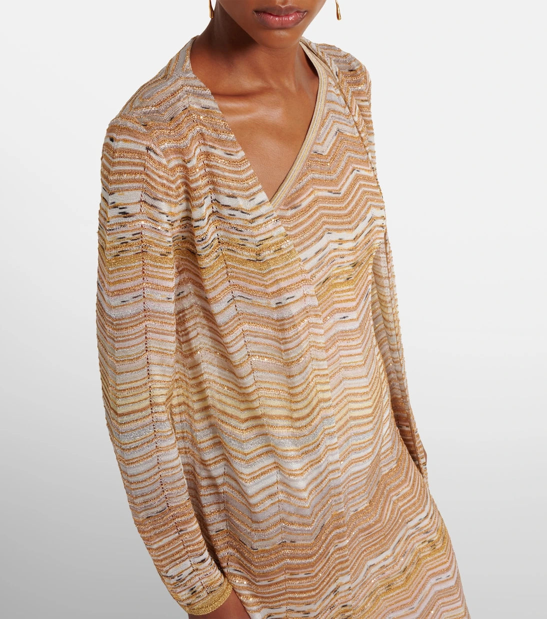 Missoni - كارديجان لاميه بنمط متعرج