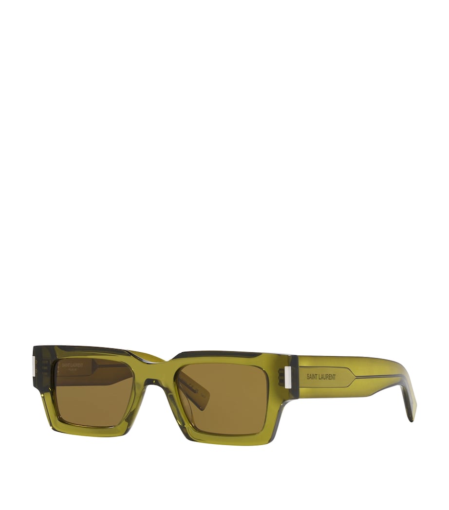 Green Rectangular Sunglasses