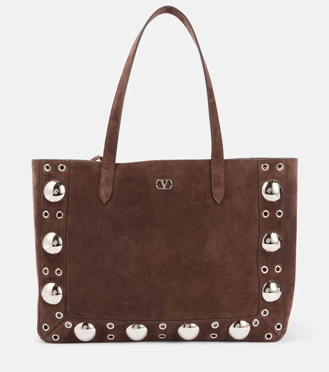 Valentino Garavani - Nellcôte Medium studded suede shopper