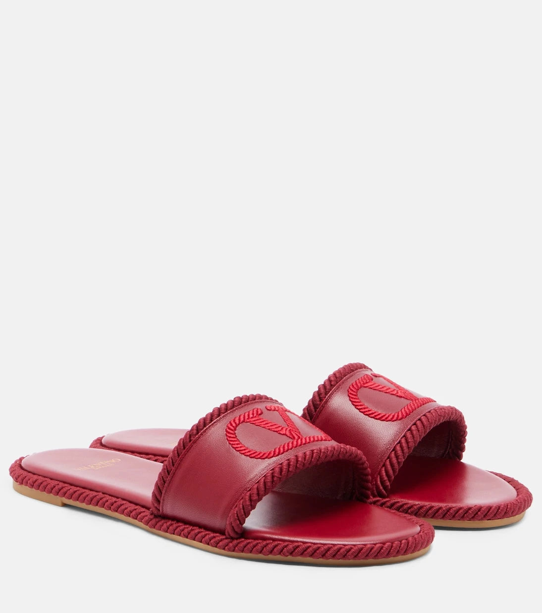 Valentino Garavani - VLogo leather espadrille sandals