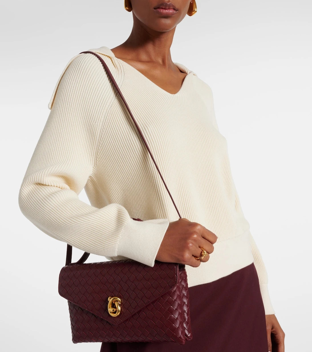 Bottega Veneta - Knot Lock leather shoulder bag
