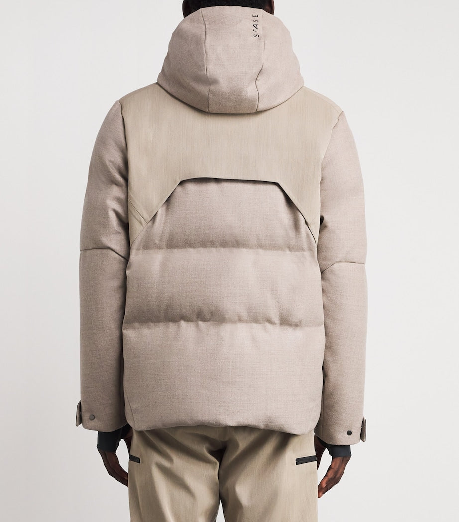 Sease Beige Wool Down Nordend Ski Jacket
