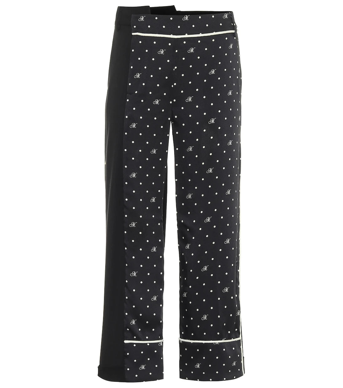 Monse - High-rise polka-dot stretch wool pants
