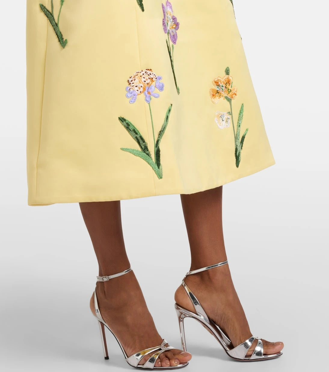Leo Lin - Cleo beaded floral midi dress