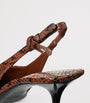 Camie 60 Leather Kigali Snake Print Slingback Pumps