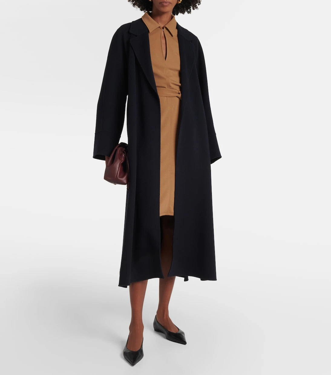 Max Mara - Dorema belted jersey minidress