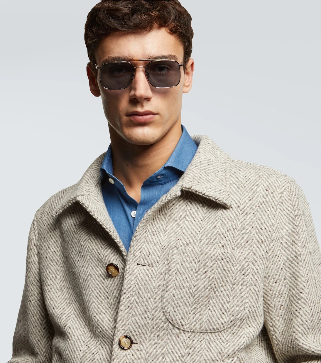Brunello Cucinelli - Sartorial Sunset square sunglasses