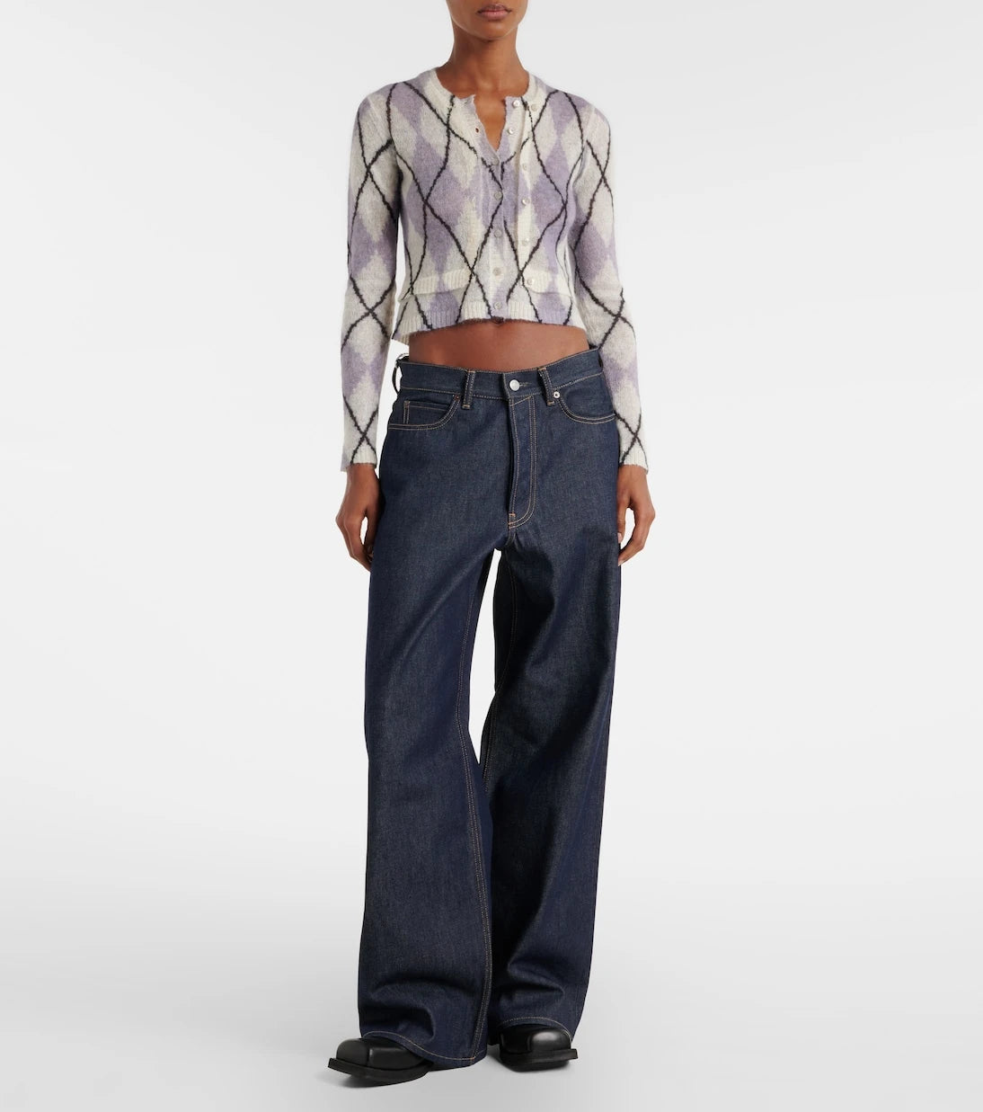 Acne Studios - 1981 mid-rise wide-leg jeans