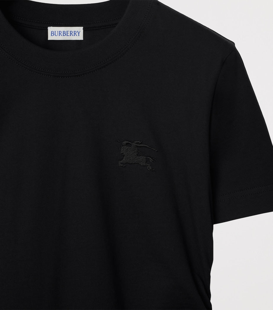 Burberry Black Cotton Festival T-Shirt