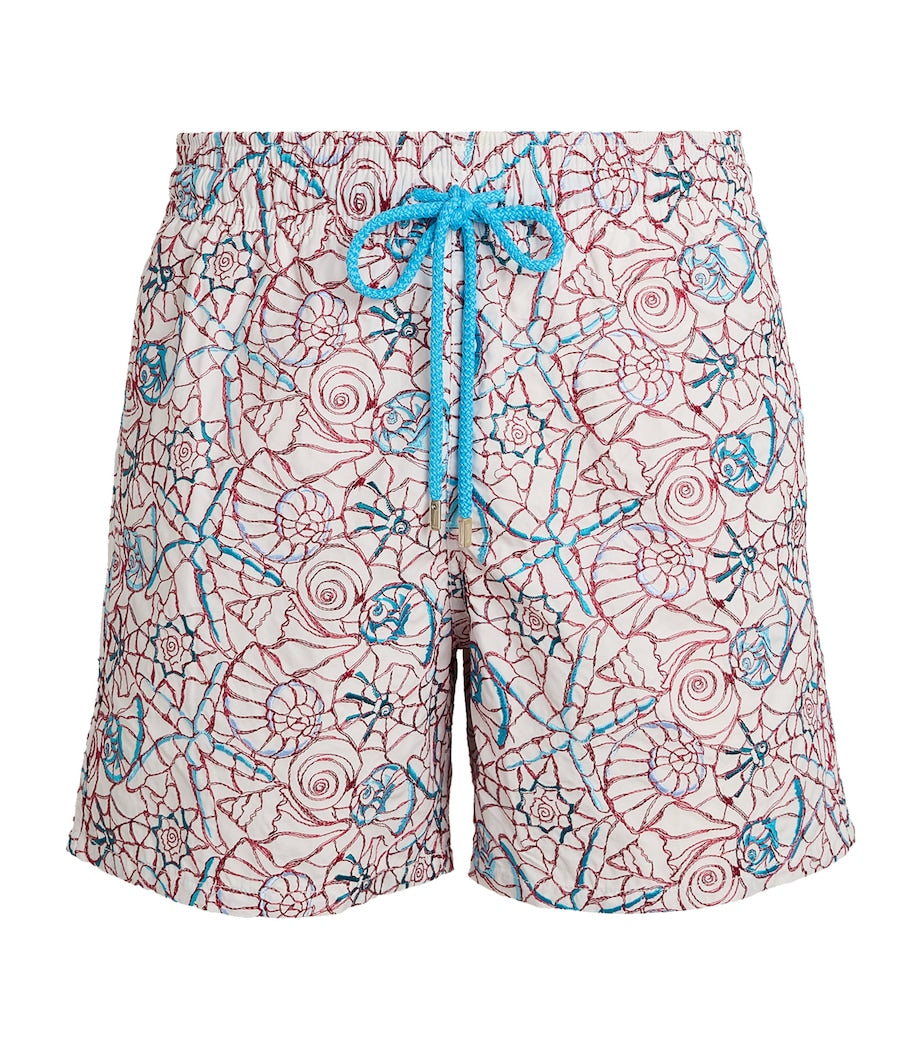 Embroidered-Shells Mistral Swim Shorts