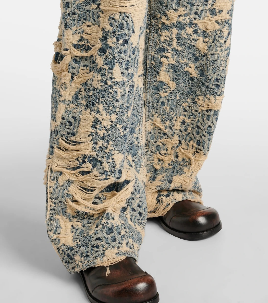 Acne Studios - 1981 Monogram distressed wide-leg jeans