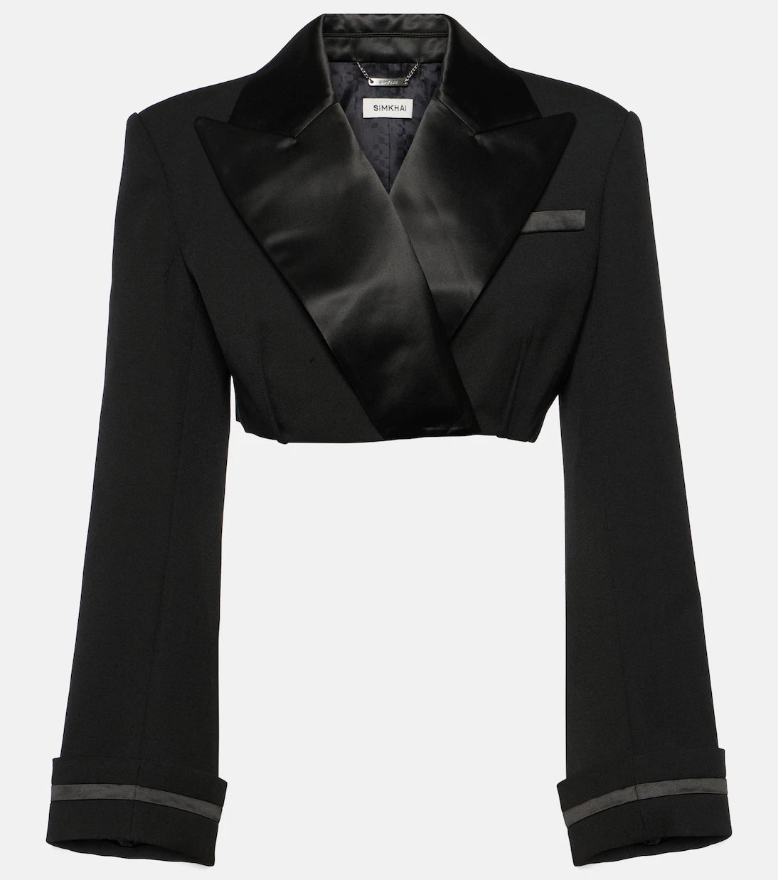 Simkhai - Clare cropped wool-blend blazer