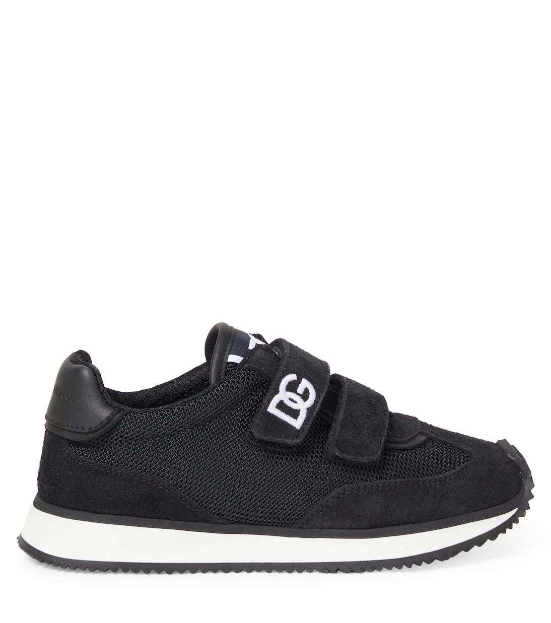 Dolce&Gabbana Kids - حذاء سنيكرز DG مزين بالجلد المدبوغ
