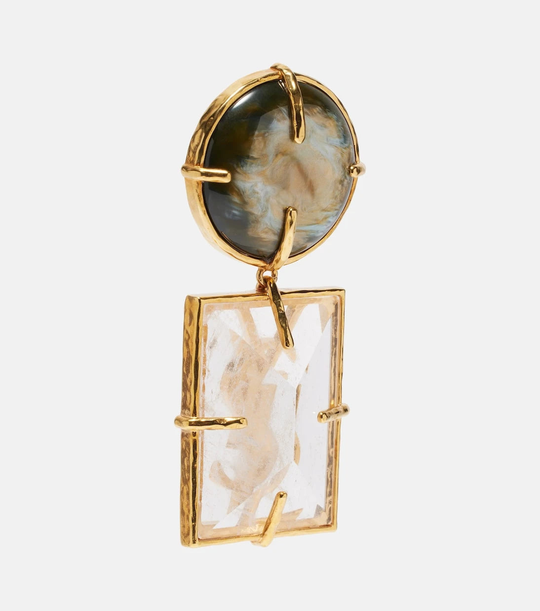 Saint Laurent - Cassandre clip-on earrings