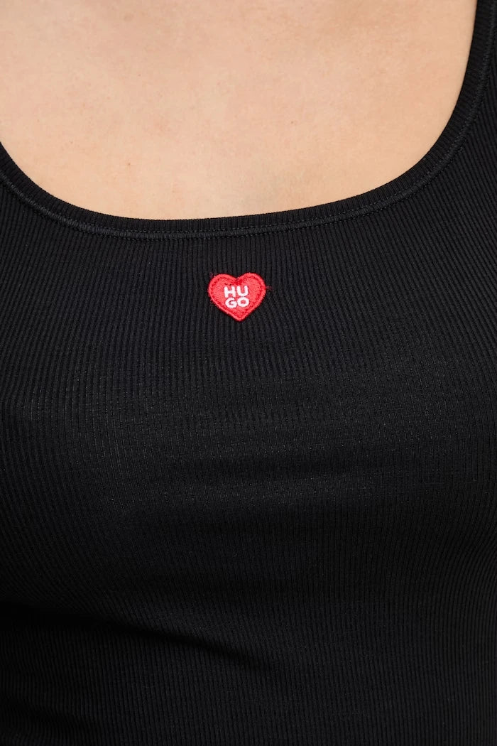 HUGO modал kadın top HUGO HEART VEST