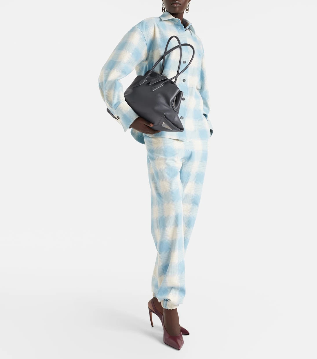 The Attico - La Passeggiata Medium leather tote bag